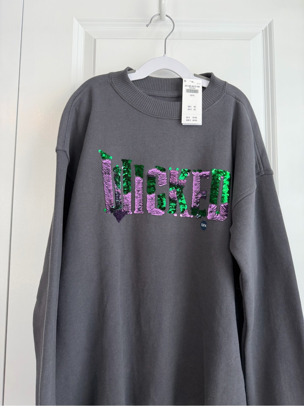 Abercrombie Kids Girls Wicked Sequin Pullover Knit NWT Size 13/14 - Picture 2 of 7